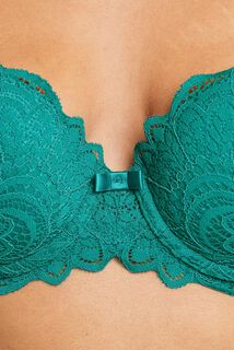 DENTELLE SOUTIEN-GORGE AMPLI EMBOITANT VERT
