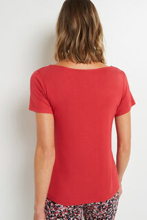 SYARA TEE SHIRT MANCHES COURTES ROSE
