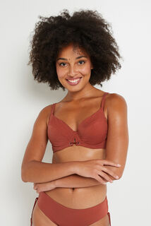 JASPE MAILLOT DE BAIN EMBOITANT TERRACOTTA