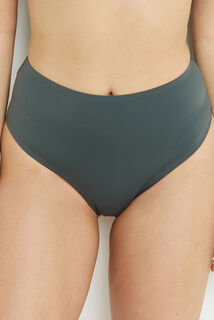 LISA MAILLOT DE BAIN CULOTTE HAUTE VERT FONCE