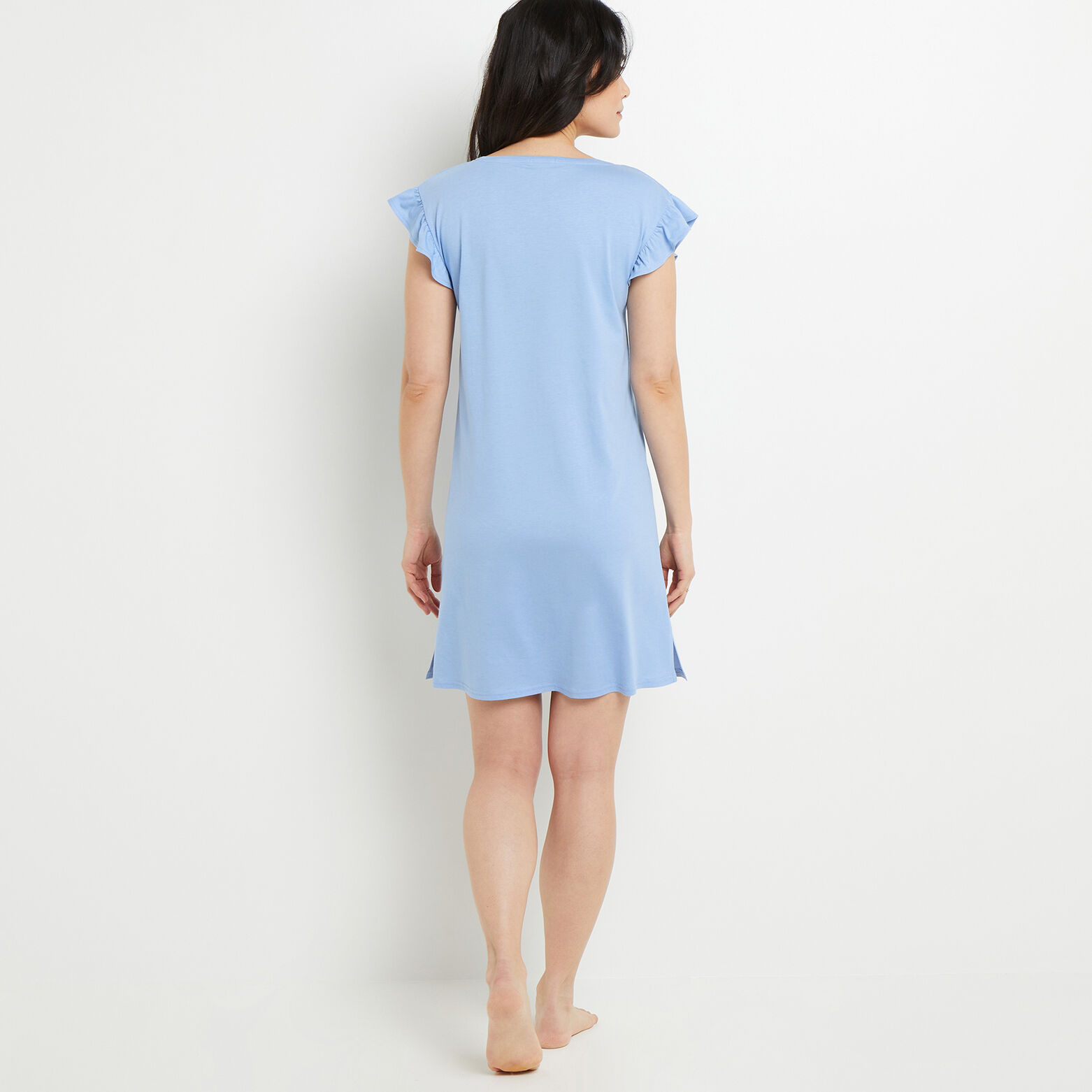 BILL NUISETTE MANCHES COURTES COTON BLEU CLAIR