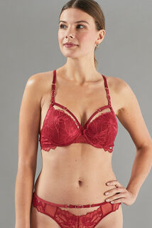 APOLLON SOUTIEN-GORGE PUSH UP DENTELLE BORDEAUX