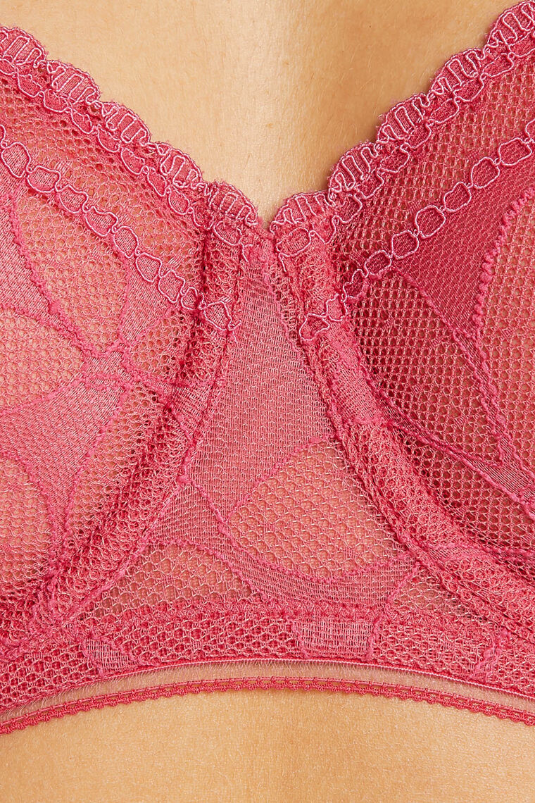 SOUTIEN-GORGE CORBEILLE ROSE
