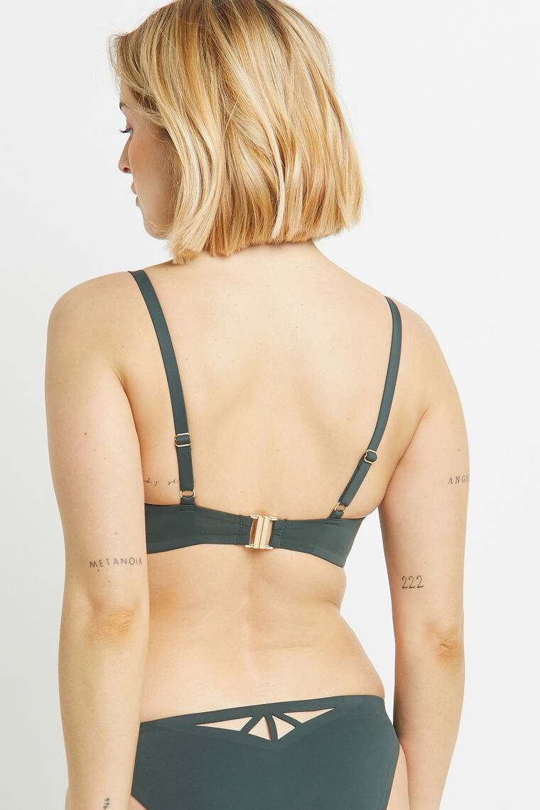 MAILLOT DE BAIN TRIANGLE VERT FONCE