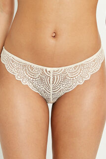 DENTELLE TANGA DENTELLE ECRU