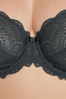 DENTELLE SOUTIEN-GORGE EMBOITANT ANTHRACITE