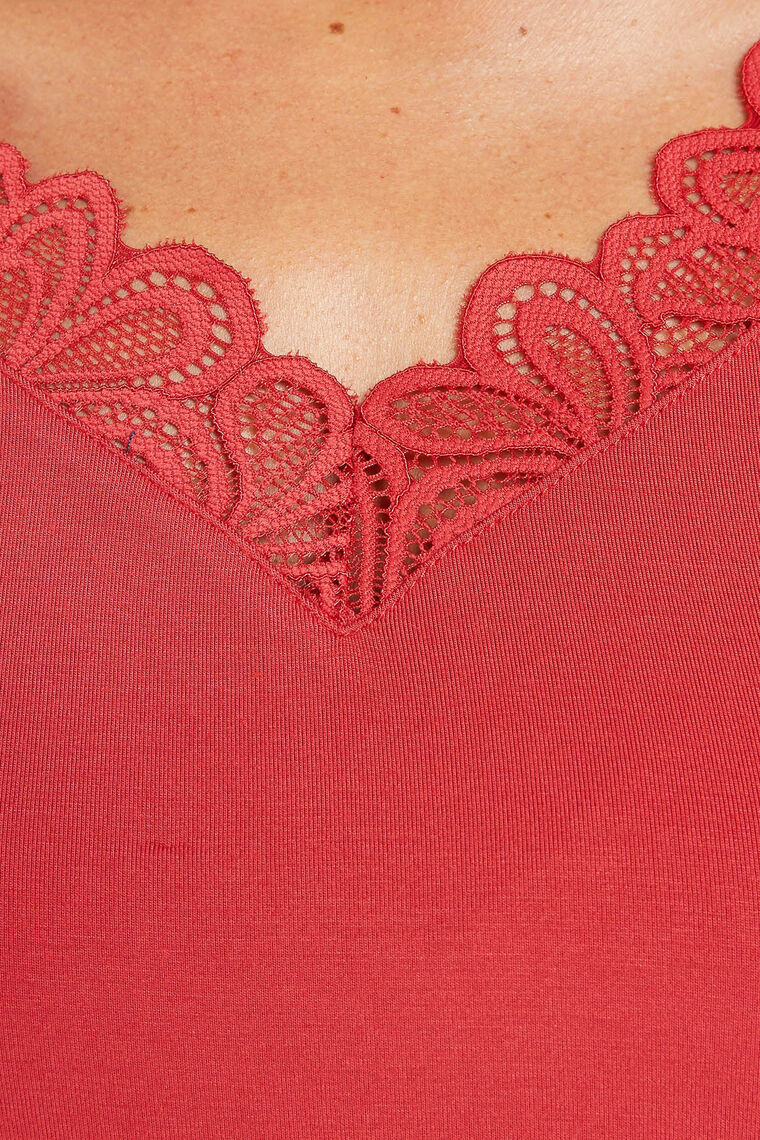 TEE SHIRT MANCHES COURTES ROSE