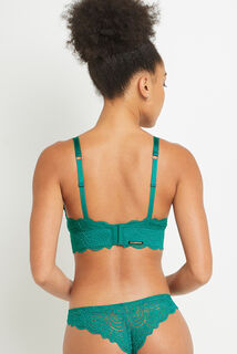 DENTELLE SOUTIEN-GORGE SANS ARMATURES VERT