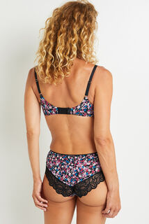 SYARA SHORTY MICROFIBRE NOIR/ROSE