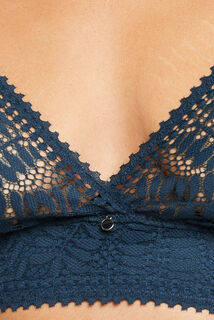 BIANCA SOUTIEN-GORGE SANS ARMATURES PETROLE