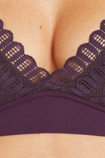 AURORE SOUTIEN-GORGE SANS ARMATURES VIOLET