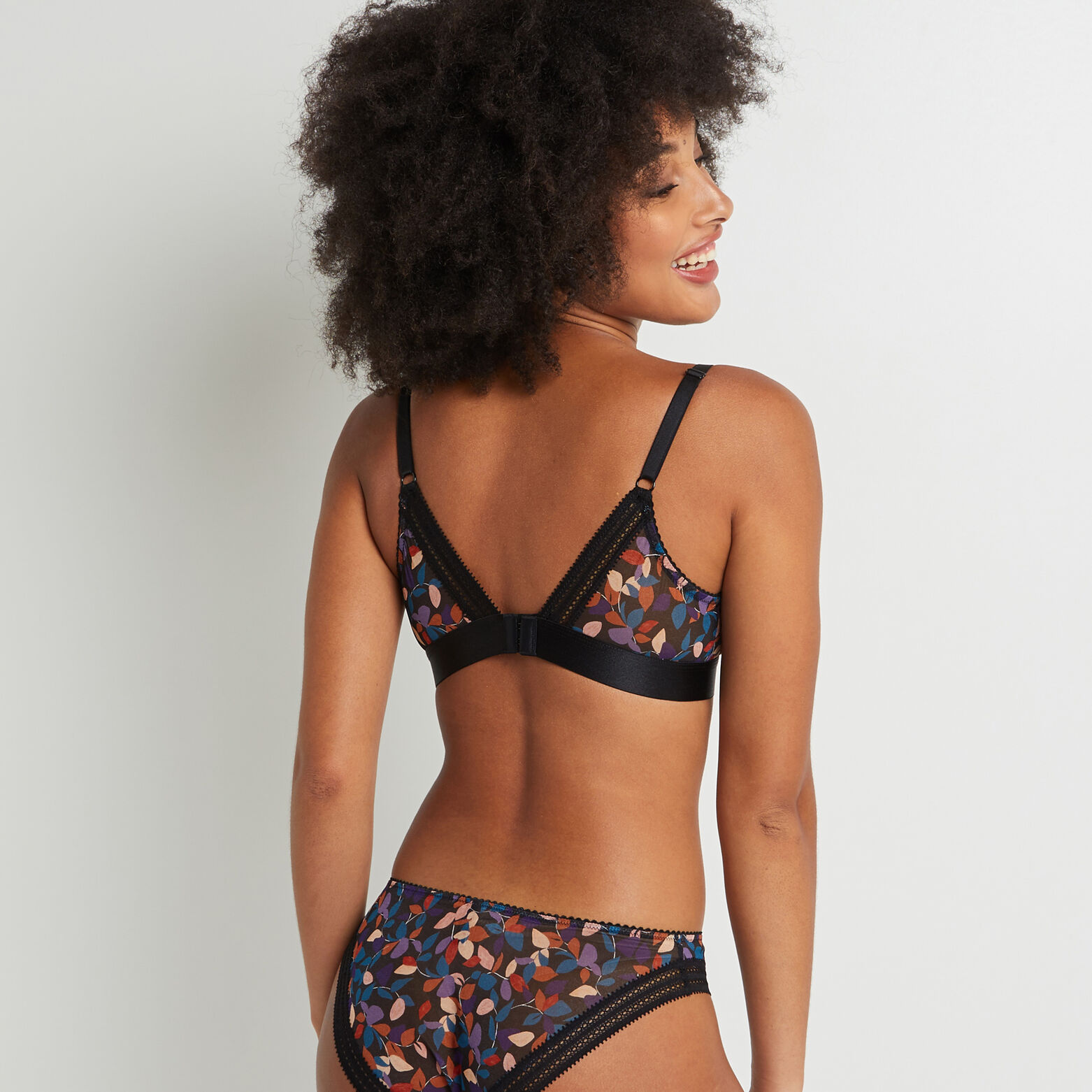 ANTONIA SOUTIEN-GORGE SANS ARMATURES NOIR/ROSE