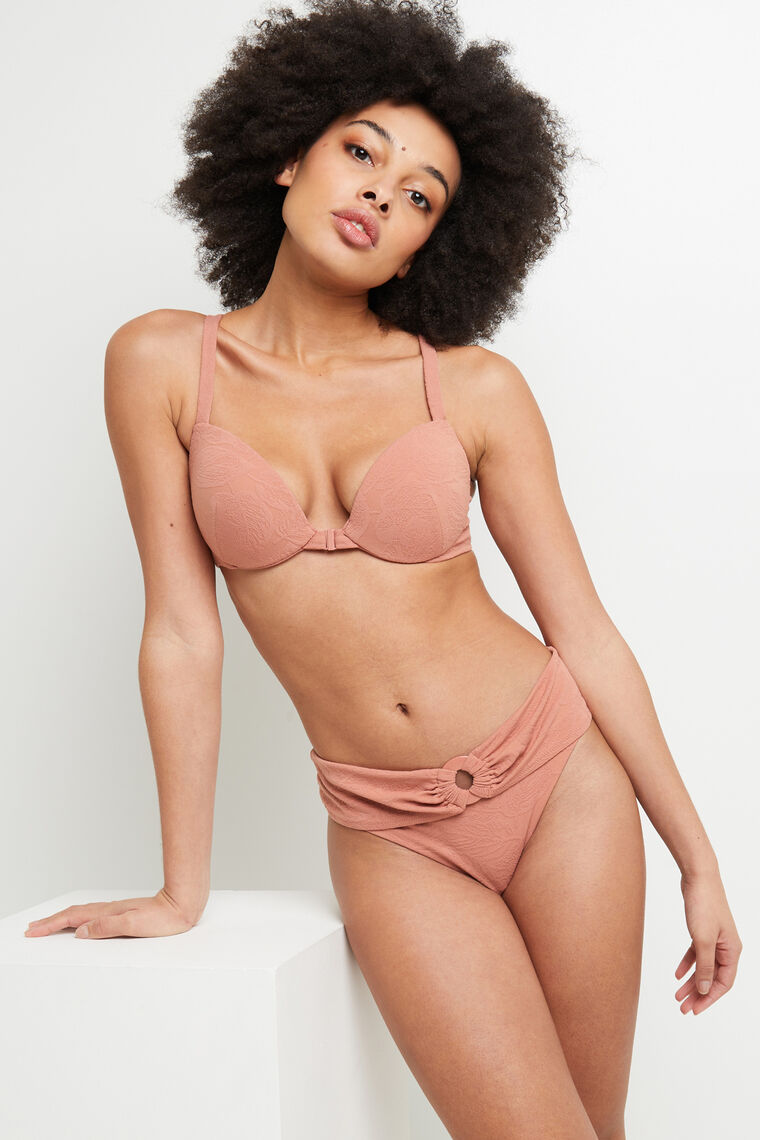 MAILLOT DE BAIN PUSH UP MICROFIBRE ROSE