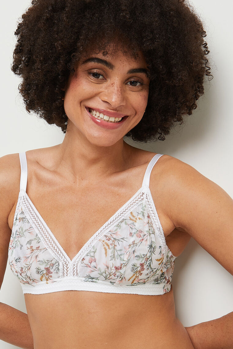 SOUTIEN-GORGE SANS ARMATURES MULTICO BLANC