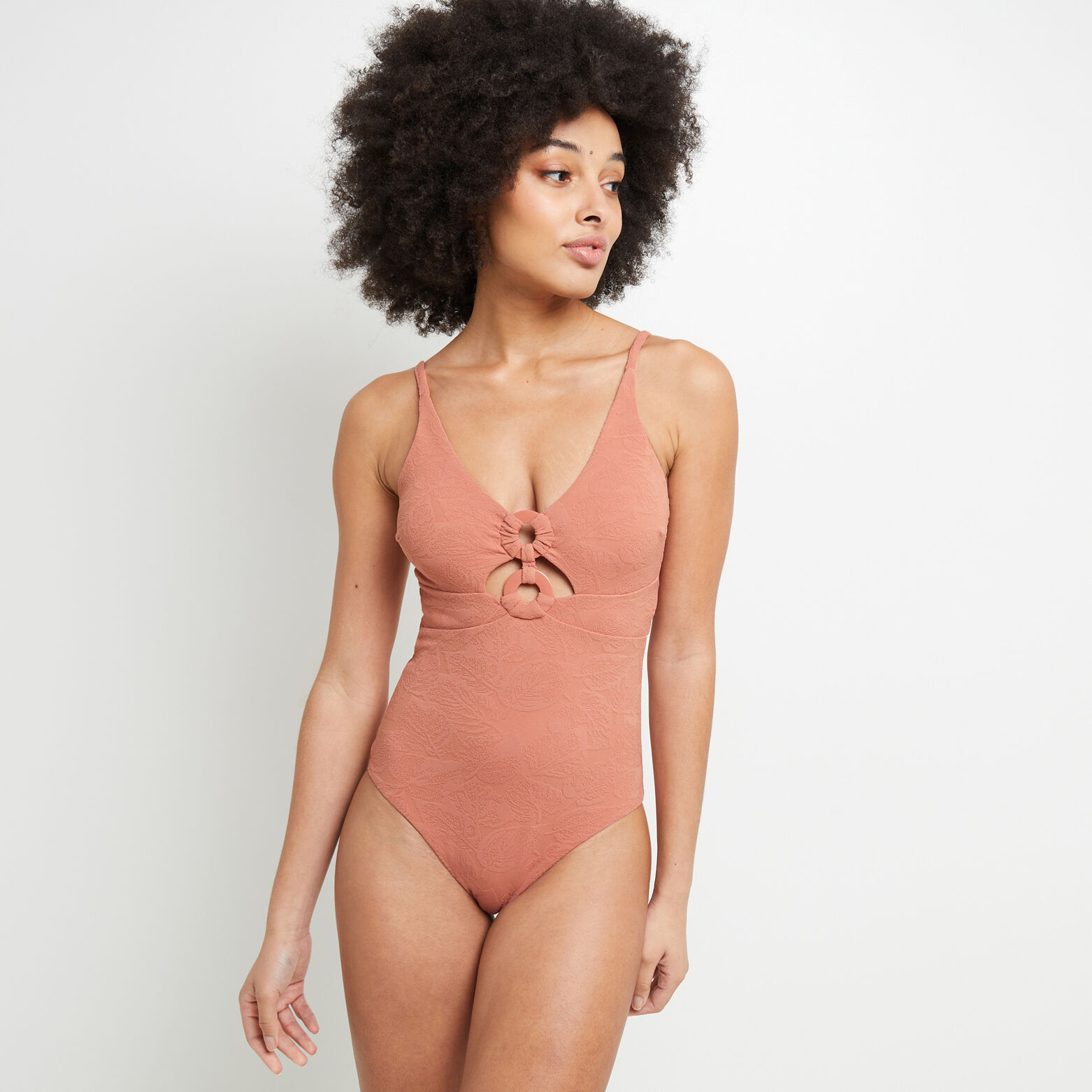 LADY MAILLOT DE BAIN 1 PIECE MICROFIBRE ROSE