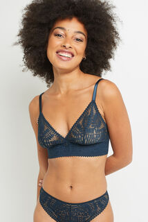 BIANCA SOUTIEN-GORGE SANS ARMATURES PETROLE