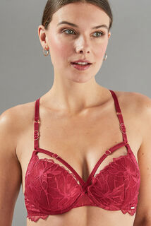 APOLLON SOUTIEN-GORGE PUSH UP DENTELLE BORDEAUX