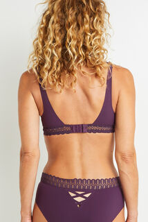 AURORE SOUTIEN-GORGE FOULARD DENTELLE VIOLET