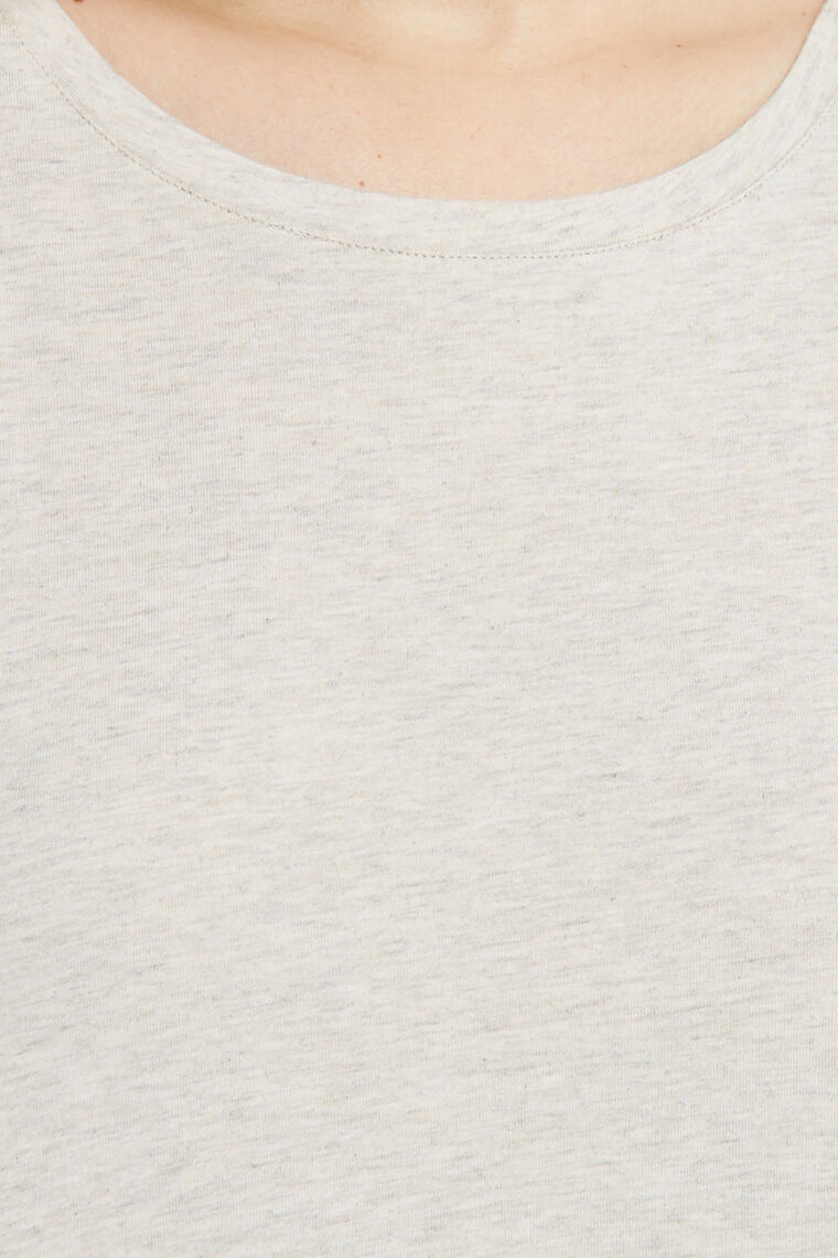 TEE SHIRT MANCHES COURTES COTON BEIGE