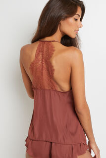 AMANTE TOP SATIN BRONZE