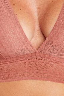 ALOA SOUTIEN-GORGE SANS ARMATURE FOULARD POUDRE