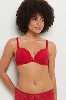 DENTELLE SOUTIEN-GORGE PUSH ROUGE