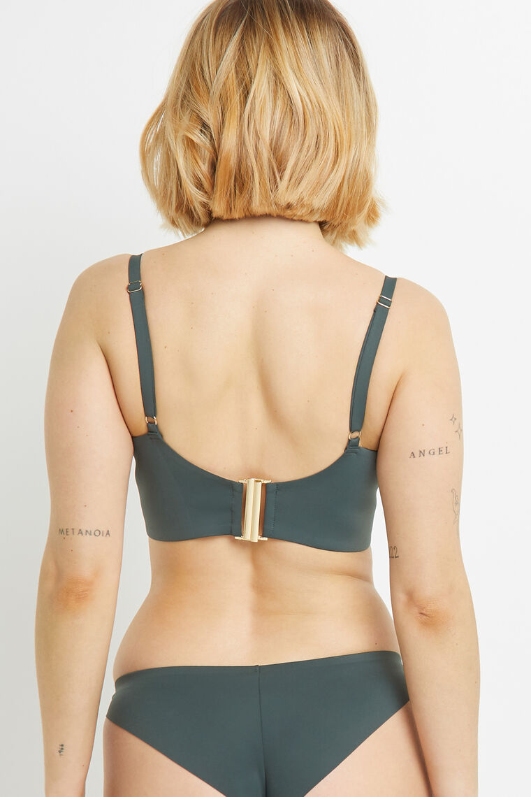 MAILLOT DE BAIN EMBOITANT VERT FONCE