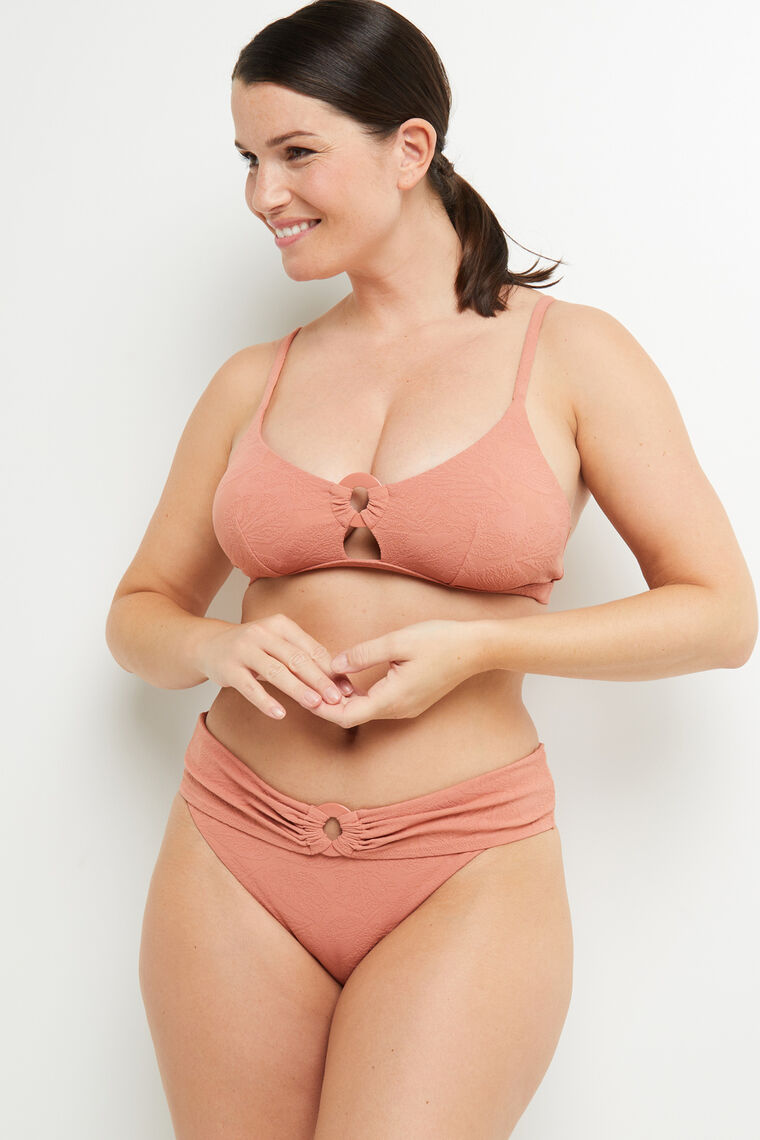 MAILLOT DE BAIN SLIP MAXI ROSE