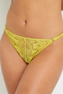 BELMA STRING DENTELLE JAUNE