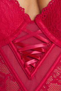 TRINITY BODY AMPLIFORME DENTELLE ROUGE
