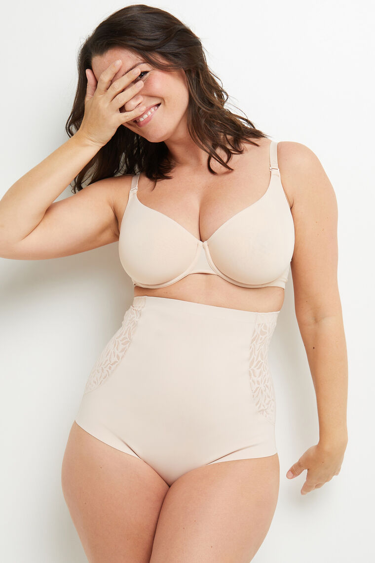 CULOTTE TRES HAUTE MICROFIBRE NATUREL