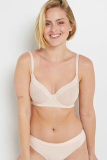 ALMA SOUTIEN-GORGE AMPLIFORME DENTELLE POUDRE