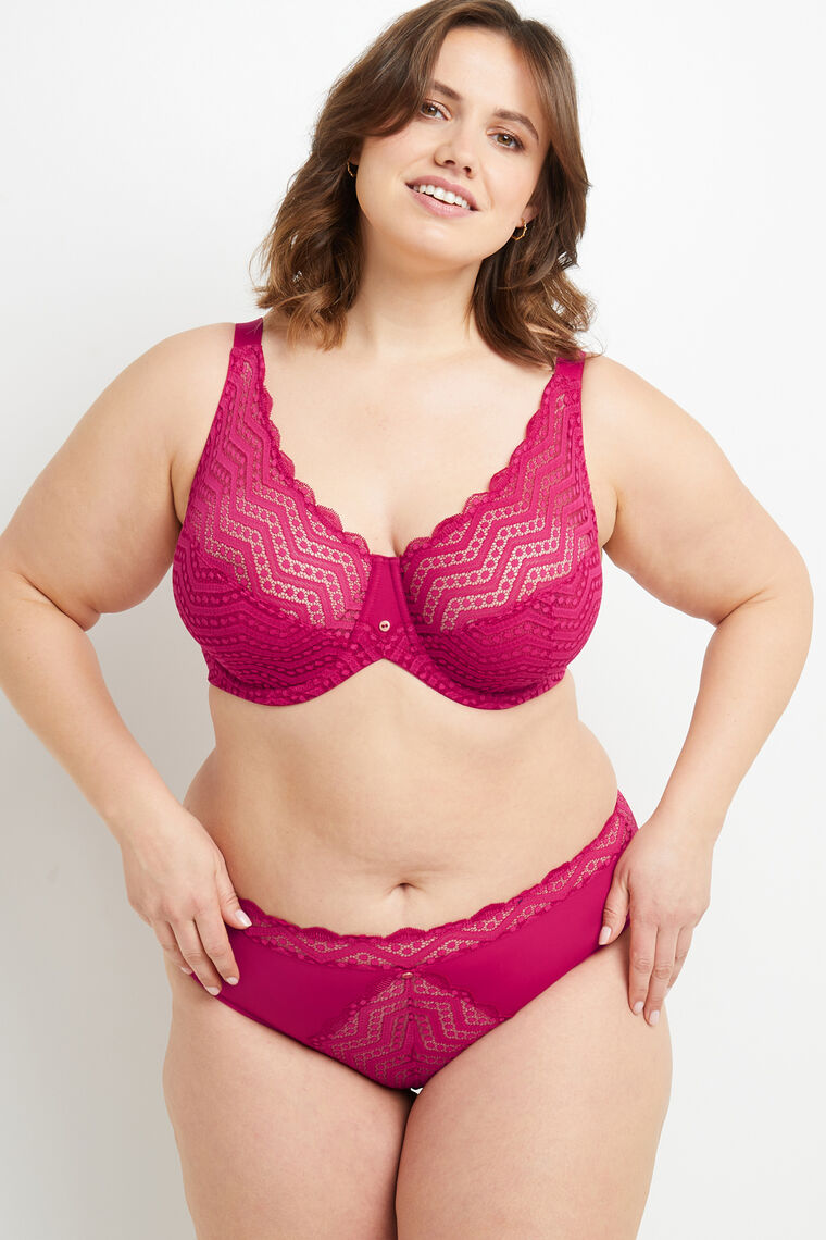 CULOTTE DENTELLE FUCHSIA