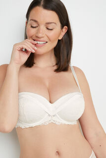 TINA SOUTIEN-GORGE BANDEAU DENTELLE BLANC