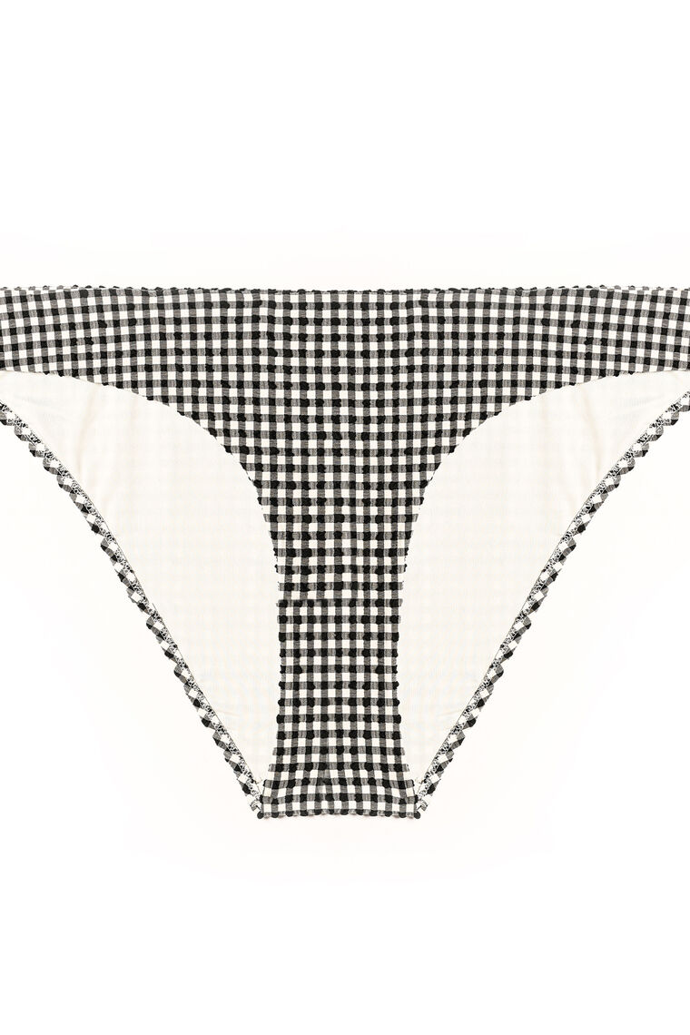 Maillot culotte vichy BLANC/NOIR