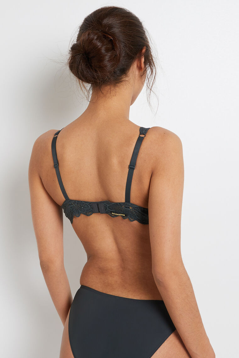 SOUTIEN-GORGE AMPLI FOULARD ANTHRACITE