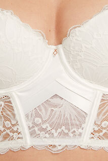 TINA SOUTIEN-GORGE CORBEILLE BUSTIER BLANC