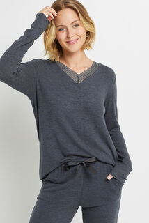 TWEENY TEE SHIRT MANCHES LONGUES ARDOISE