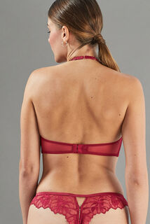 APOLLON SOUTIEN-GORGE PLONGEANT DENTELLE BORDEAUX