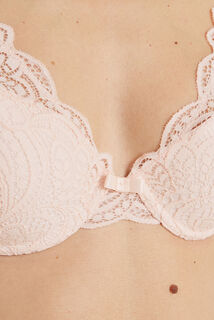 DENTELLE SOUTIEN-GORGE AMPLI FOULARD POUDRE