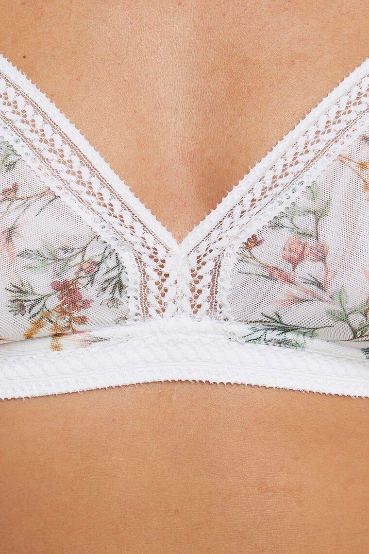 SOUTIEN-GORGE SANS ARMATURES MULTICO BLANC