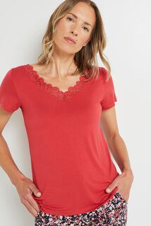SYARA TEE SHIRT MANCHES COURTES ROSE