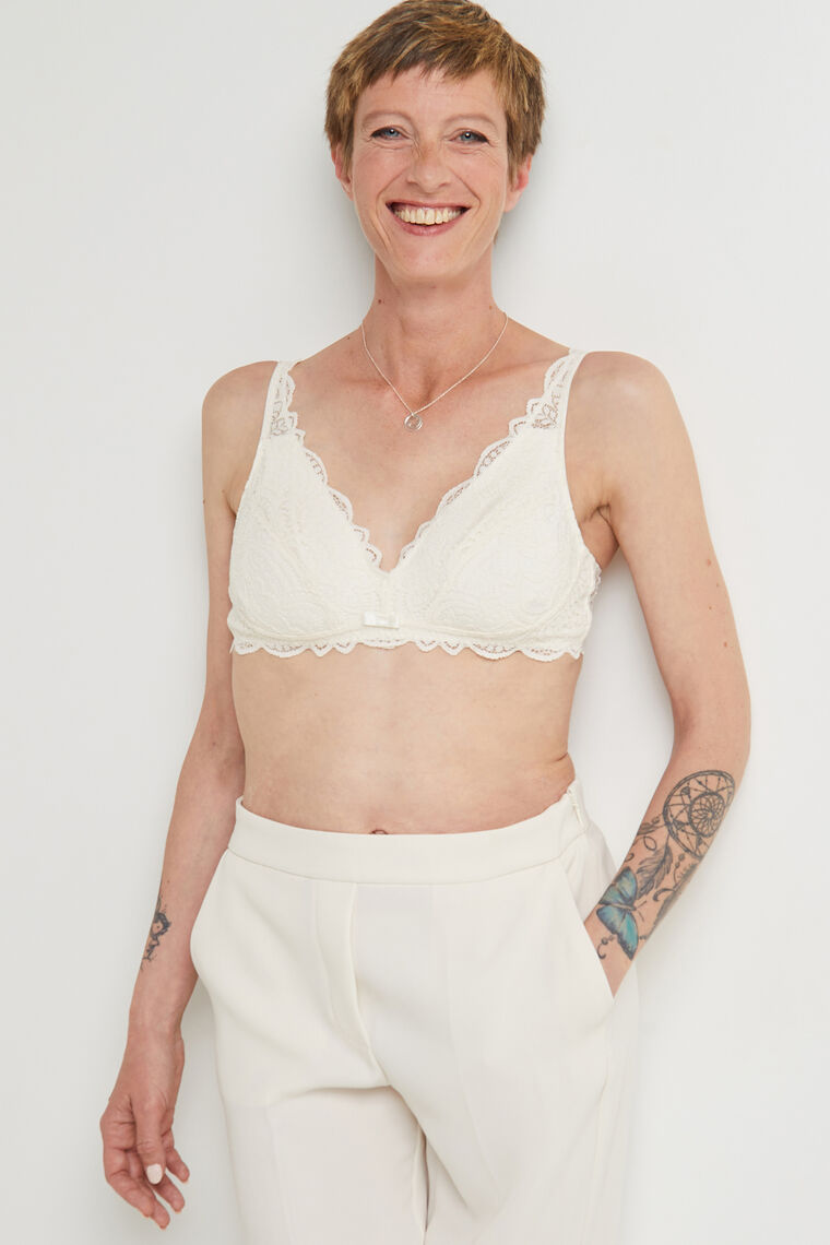 SOUTIEN-GORGE FOULARD POST-OP ECRU