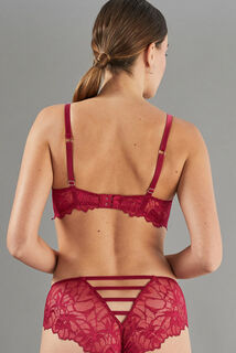 APOLLON SOUTIEN-GORGE EMBOITANT DENTELLE BORDEAUX