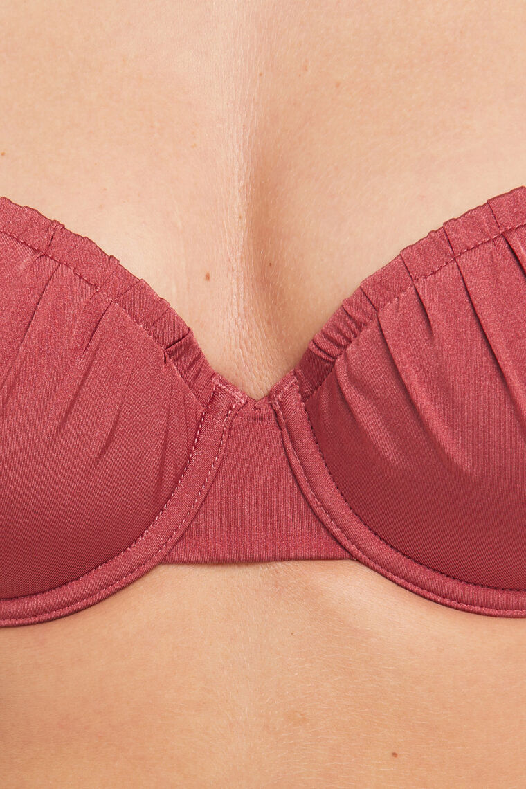MAILLOT DE BAIN COQUE MICROFIBRE BORDEAUX