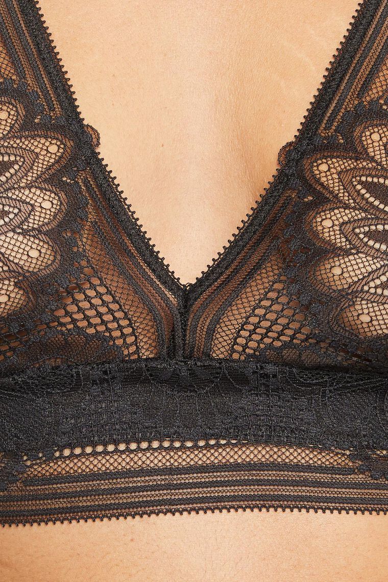 BRASSIERE DENTELLE MARRON