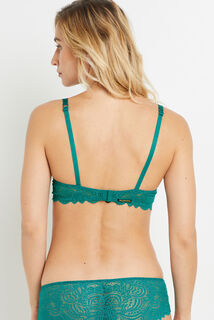 DENTELLE SOUTIEN-GORGE EMBOITANT VERT
