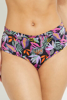 LAVANDE MAILLOT DE BAIN CULOTTE HAUTE NOIR