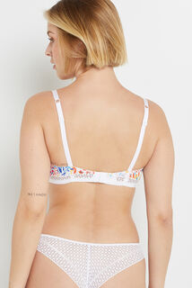 VANITY SOUTIEN GORGE EMBOITANT BLANC/ORANGE