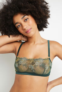 BETSY SOUTIEN-GORGE BRASSIERE TULLE VERT FONCE
